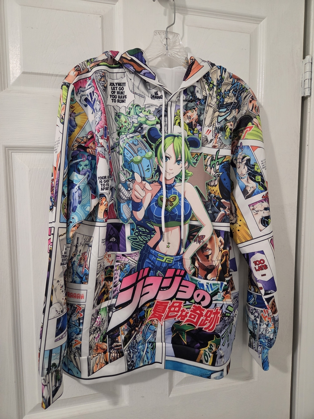 Graphic Anime Comic-Print Hooded Jacket - Multicolor
